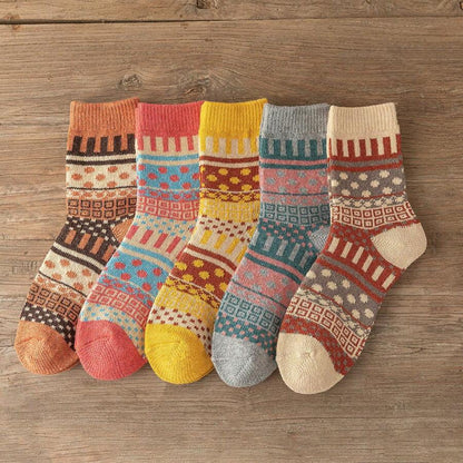 Freya - Unisex Wollsocken-Set (5 Paar)