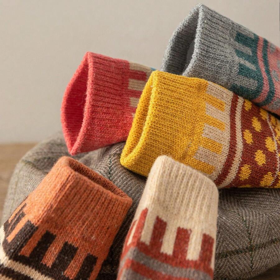 Freya - Unisex Wollsocken-Set (5 Paar)