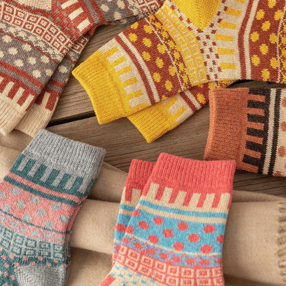 Freya - Unisex Wollsocken-Set (5 Paar)