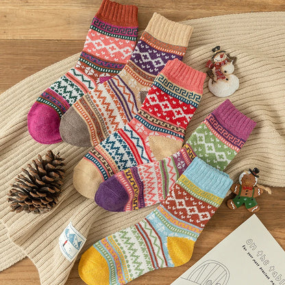 Freya - Wool Sock Set (5 Pairs)