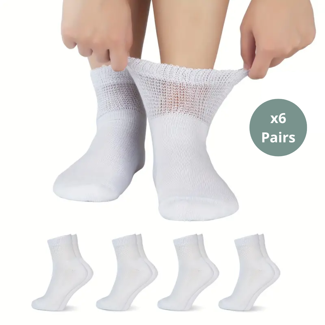 Extra weite Socken für geschwollene Füße